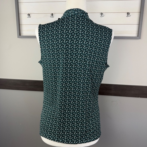 ADRIANNA PAPELL surplice v-neck polka dot size small nwt sleeveless tank top - Picture 5 of 13
